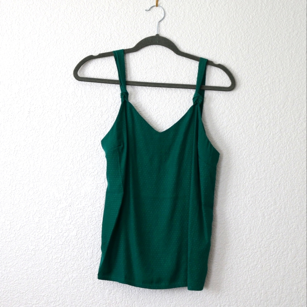 Green Silk Top, Old Navy